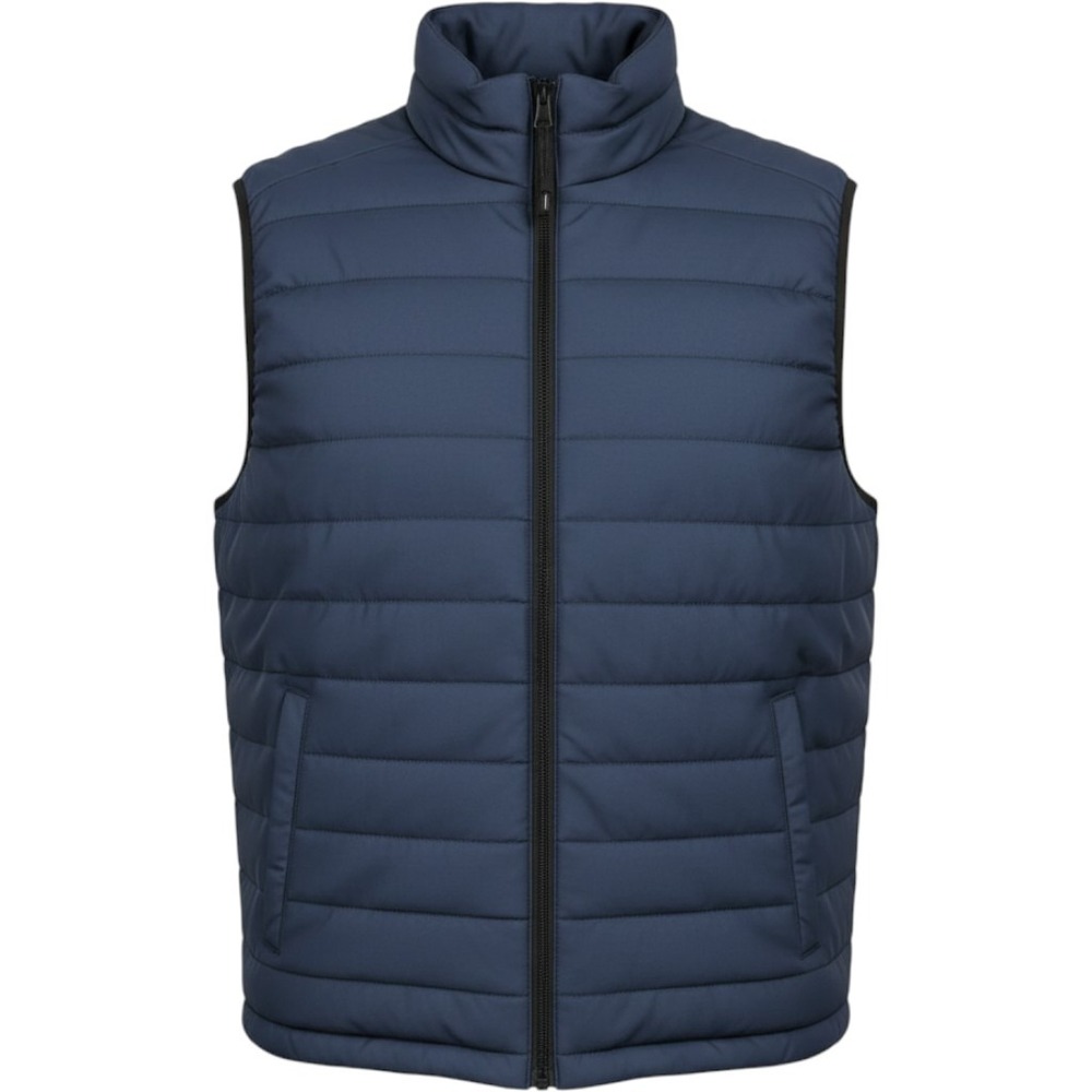 Aeropostale Mens Navy Blue Remixed Down Puffer Vest Large Full Zip Quilted